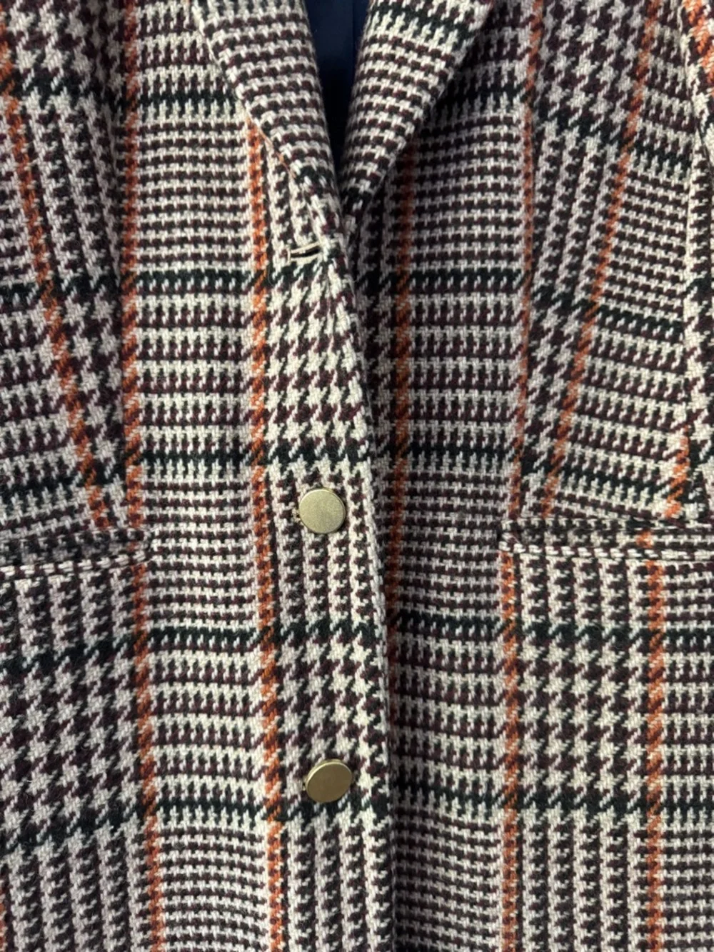J. Crew Plaid Wool Blend Coat - Picture 3 of 8